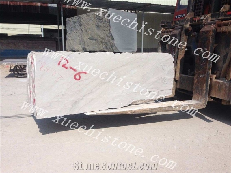 Hebei Crystal White Marble Blocks for Hotel Walling