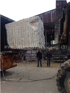 New Type Wood Marble Block Of Factory Price, Crystal Wood Grain Marble Block