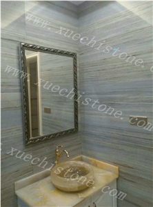 Popular White Wood Marble for Walling Tiles