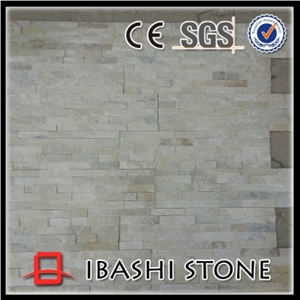 Beige Crystal Natural Stone Slate, Beige Quartzite Cultured Stone