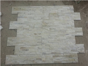 White Beige Crystal Tile, Golden White Beige Quartzite