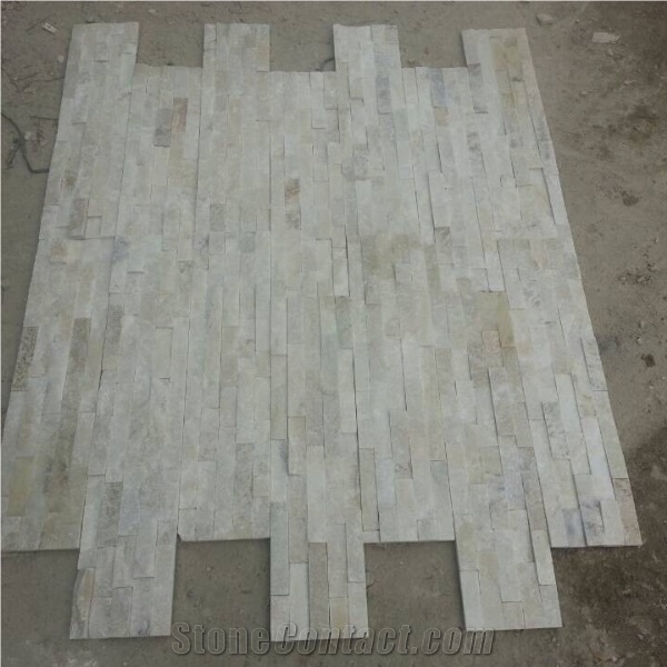 White Natural Stone Slate for Wall Decor Cultured Stone