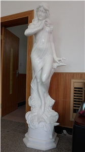 White Jade Marble Statue