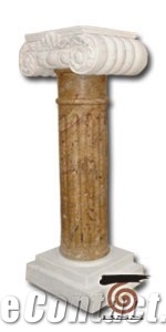 White Marble Pedestal Column, Jade White Marble Column