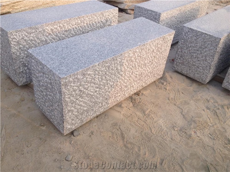 Block Seat Stone, G359 White Granite Bench & Table