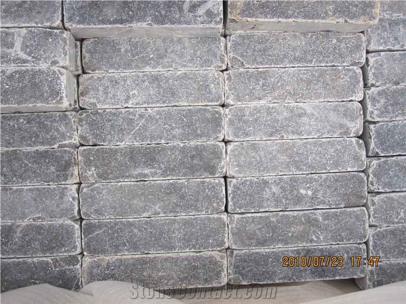 China Blue Limestone Tumbled Pavers