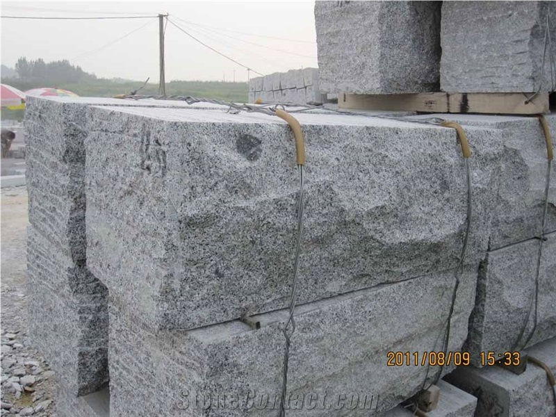 G341 Grey Granite Walling Stone, G341 Granite Mushroom Stone