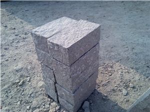 Granite Wall Stone G375,All Sides Natural Split, G375 Granite Mushroom Stone
