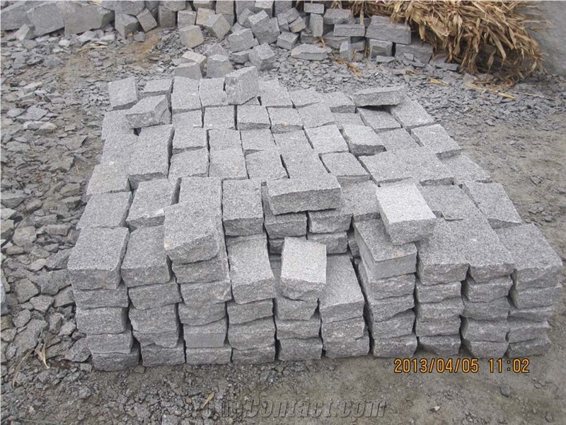Natural Quality Cheap G341 Granite Cube Stone & Paver