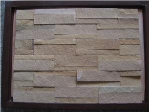 Best Selling Chinese Cultural Stone Wall Veneers, Sandstone Wall Cladding Panel, Stacked Stone Veneers