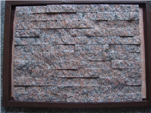 Granite Cultured Stone Cladding, Wall Decoration Stone Veneer, Ledge Stone Wall Tile