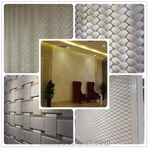 3d Stone Wall Panel,Marble Cnc Wall Tile,