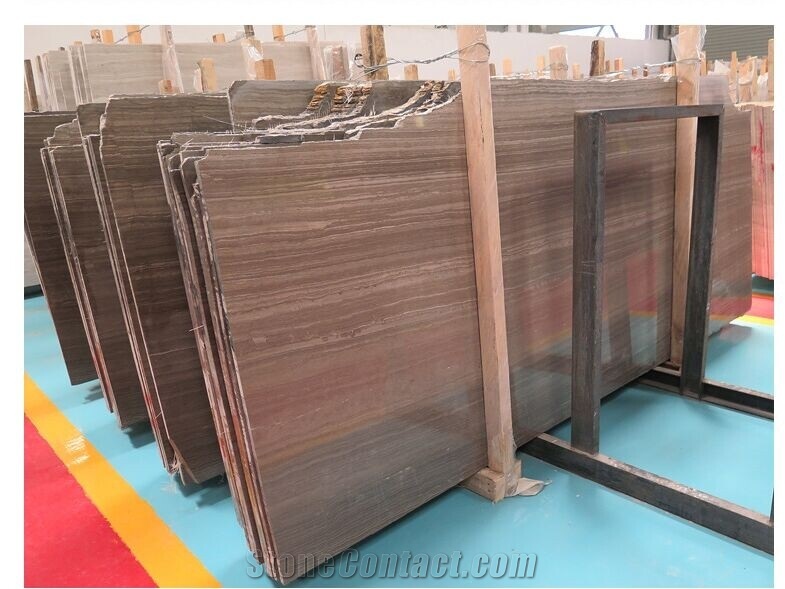 Coffee Wood Brown Marble Tiles & Slabs for Flooring Covering