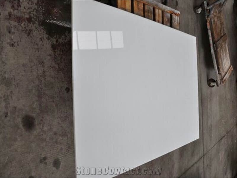 Pure White Micro Crystalized Stone,Glass Stone with Hole Of the Artificial,Manmade Stone