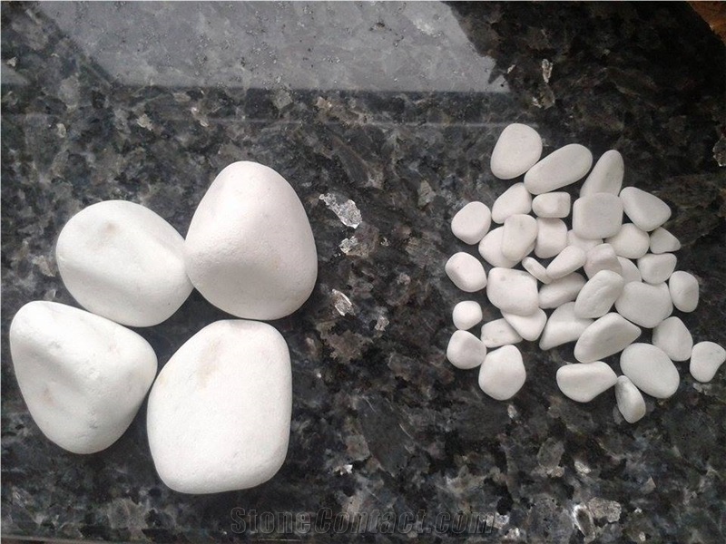 Bianco Sivec Marble Pebbles