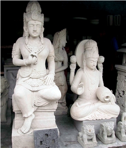 Grey Sandstone Buddha Statues Indonesia