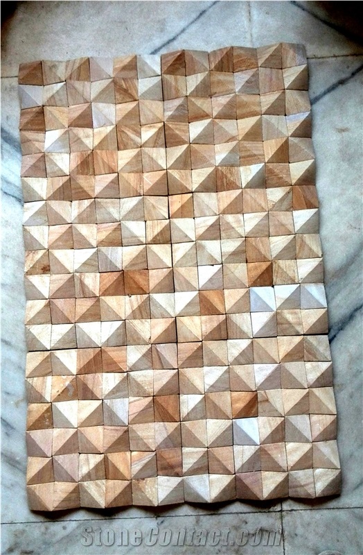 3d Wall Cladding Tiles Teakwood Sandstone
