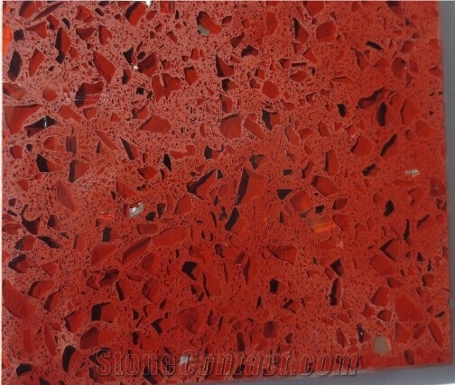 Red Color Quartz Stone