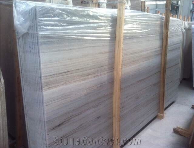 Crystal White Wood Grain Big Slabs, China Crystal White Marble Slabs & Tiles