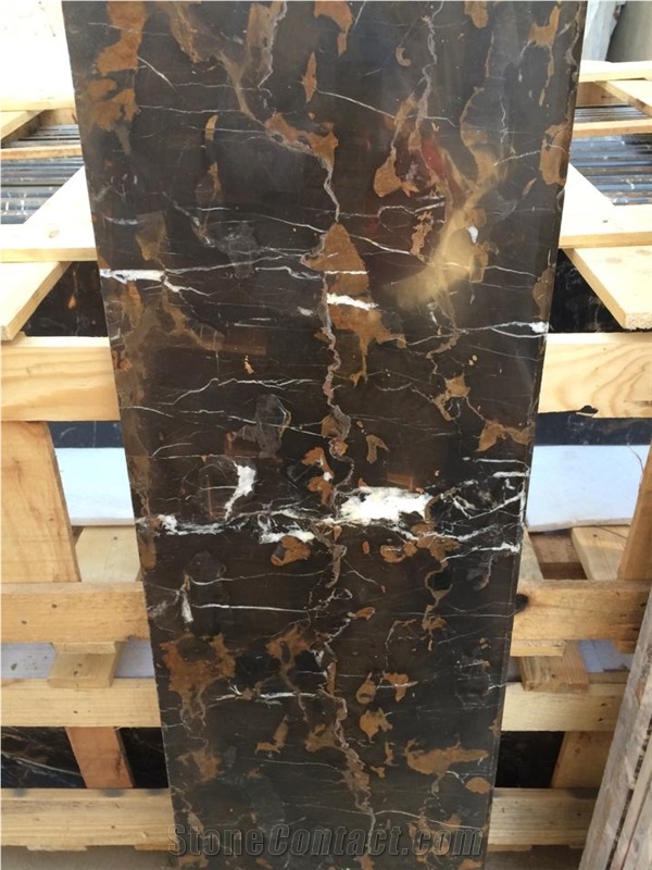 Black and Gold Marble Tiles, Black Gold Marble