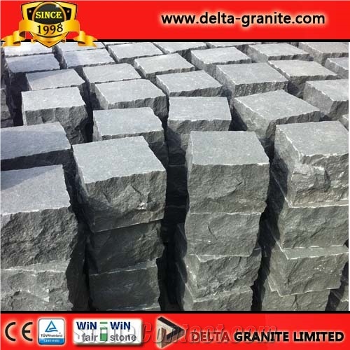 Shandong Black Basalt Cheap Cubestone & Popular Cubestone for Paving, Black Basalt Cube Stone & Pavers