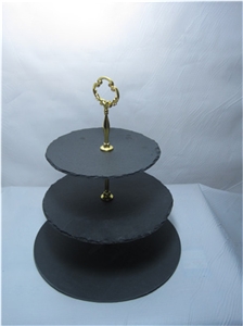 Slate Cake Stand,China Black Slate Kitchen Accessories