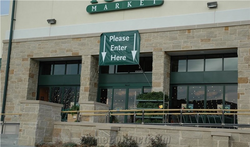 Prairie Shell Limestone Split Veneer Wall Cladding - Whole Market Foods · Kansas City, Ks