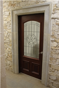 Chestnut Limestone Brown Entry Door Surround