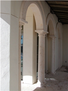 Western Ivory Limestone Column and Arches