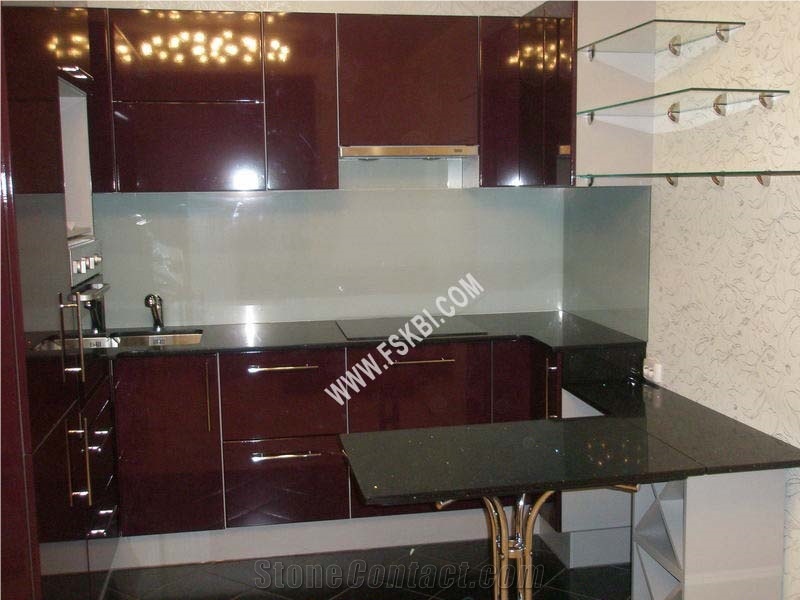 Black Quartz Stone Kitchen Desk Top Of Silestone Quality Engineer Stone Solid Surface Kitchen Countertops