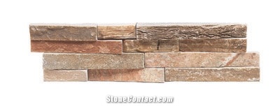 East West Real Stone Veneer Contemporary Panel Color: Autumn Rose