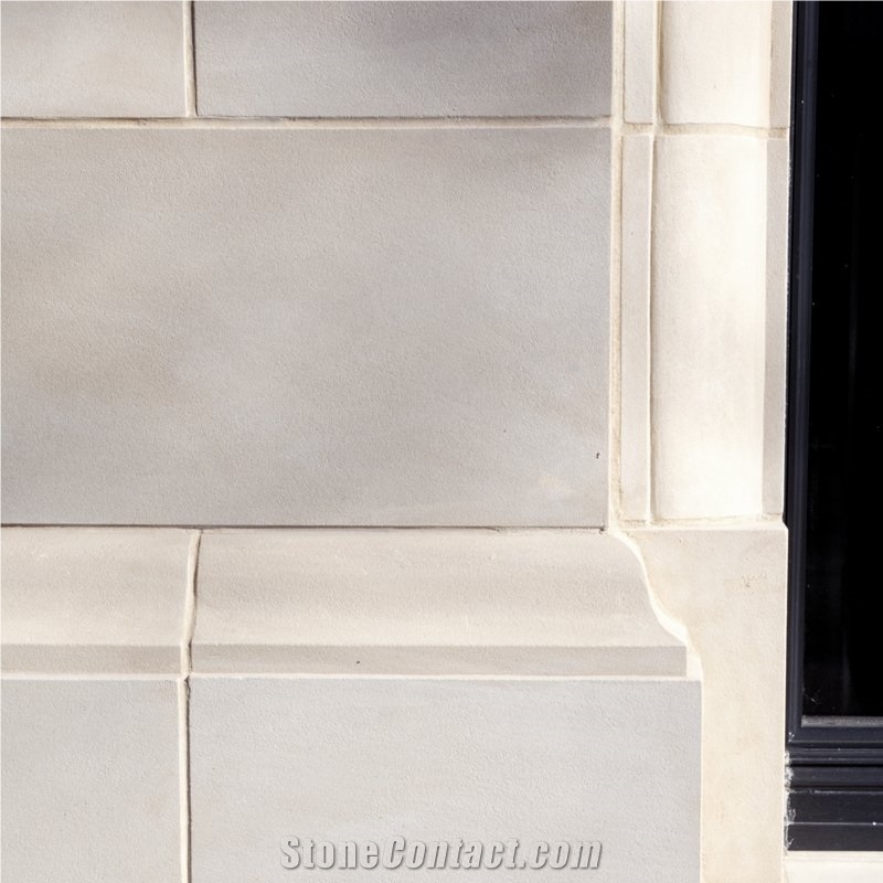 New Pearl Limestone Sandblasted Wall and Building Ornaments