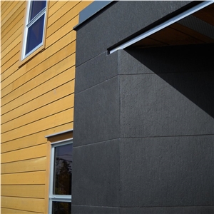 River Black Sandstone Fine Adze Surface Finish Wall Tiles