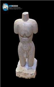 Travertine Tepexi Male Sculpture