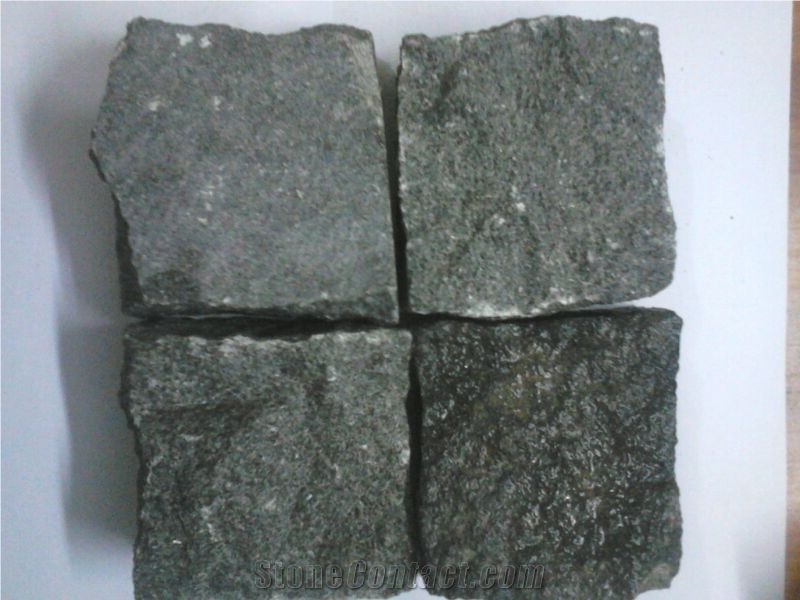 Absolute Black Granite Cobble Stone & Pavers India