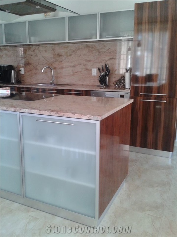 Granite Kitchen Worktop - Ivory Brown