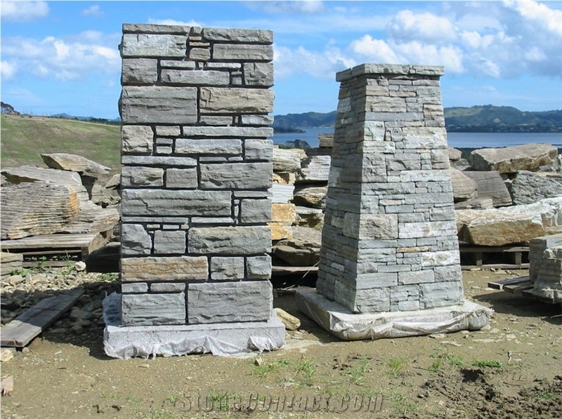 Paradise Stone Ashlar Dry-Stack Wall