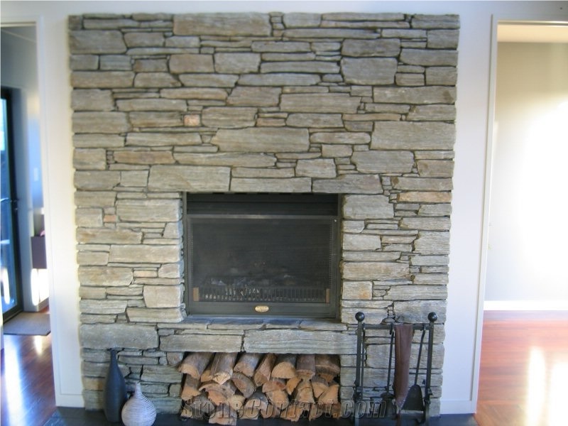 Glen Ida Schist Fireplace Surround