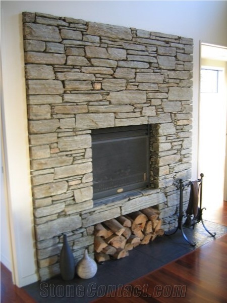 Glen Ida Schist Fireplace Surround