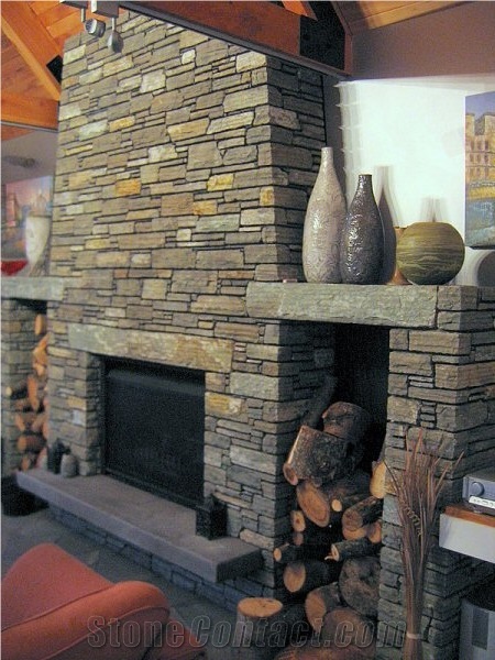 Paradise Stone Fireplace