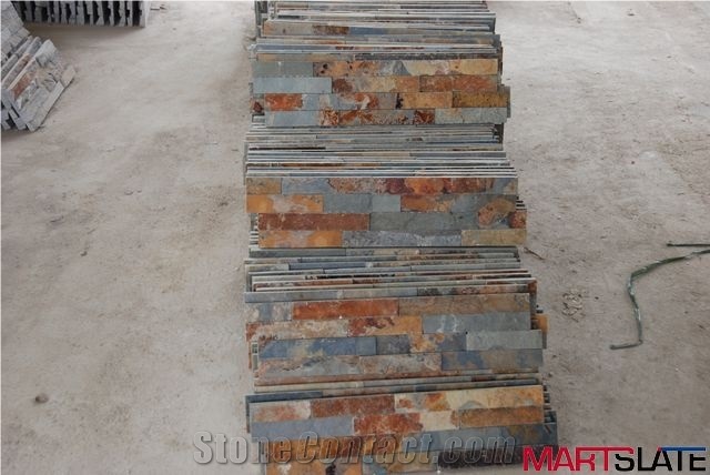 Rusty Slate Cultured Stone/Stacked Stone/Ledge Stone for Wall Cladding
