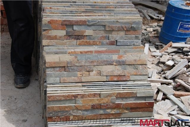 Rusty Slate Cultured Stone/Stacked Stone/Ledge Stone for Wall Cladding