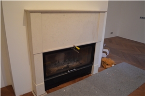 Italy White Marble Fireplace, Bianco Perlino White Marble Fireplace