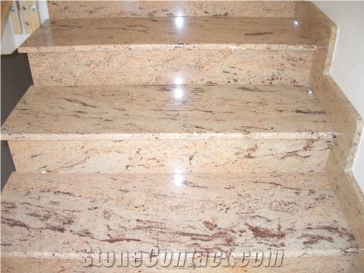 Colonial Gold Granite Stairs