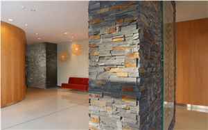 Ledgestone Series Basalt Scene Commercial Interior Natural Ends