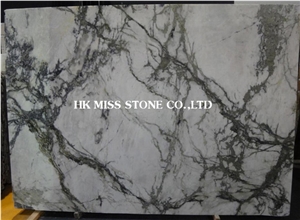Clivia White Marble with Green Veins, Polished White Marble Tiles & Slabs, China White Marble for Interior & Exterior Decoration,Good Design Steps & Staircase,Bush Lily