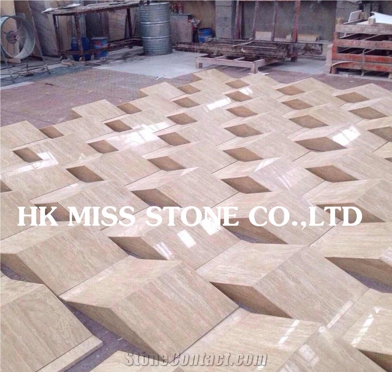Modern Beige Travertine Slabs,Composite Tile for Flooring,Stair,Wall Covering,Wholesale Natural Beige Stone