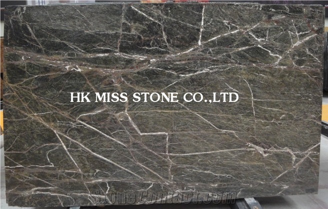 Rainforest Green Marble, India Green Marble Slabs for Wall Cladding