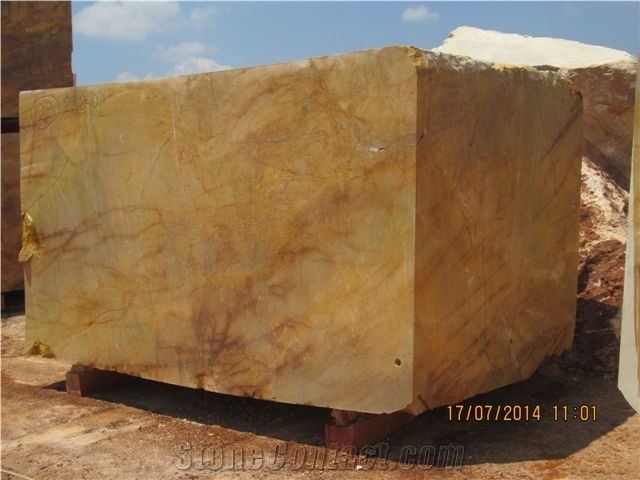Picassoro Marble Block, Turkey Yellow Marble