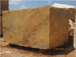 Picassoro Marble Block, Turkey Yellow Marble
